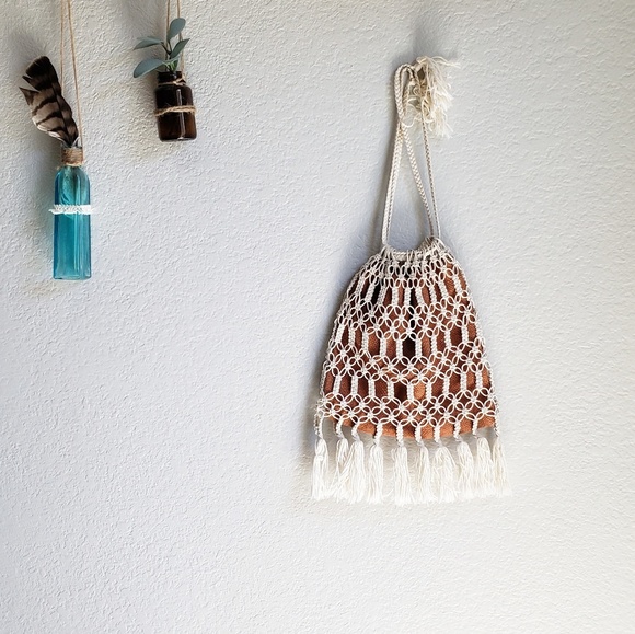 Handbags - Vintage Macrame Purse